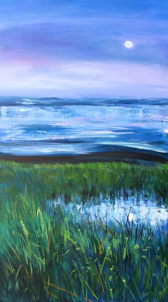 israeli painting, painting for home ,acrylic on canvas, israeli seascape