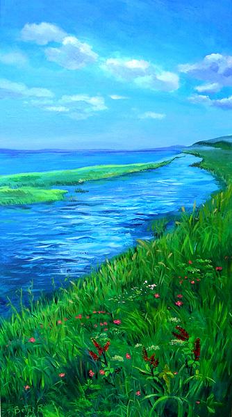 israeli painting, painting for home ,acrylic on canvas, israeli seascape